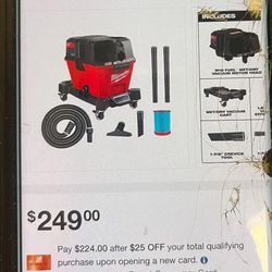 New. M18 Fuel 6 Gallon Portable Vacuum 