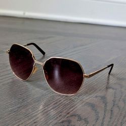 H&M Women's Sunglasses, Gold/Brown