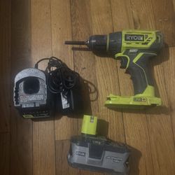 Ryobi one+ 1/2” Drill Set W/4ah Battery And Charger