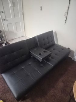 Futon Sofa with USB and USB-C charger