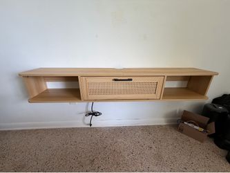 Wall mounted floating tv stand