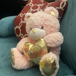 Peach Teddy Bear 