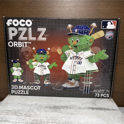 MLB Houston Astros Mascot 3D Puzzle Orbit PZLZ By Foco 73 Pieces Brand New