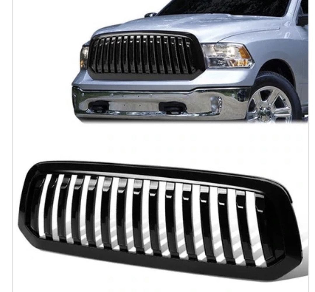Black Front Grill For [13-18] [Dodge Ram]