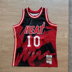 Size Large - Mitchell And Ness Vintage Authentic Swingman Jersey NBA Basketball Nike Sports New Era Miami Heat Hawrdaway