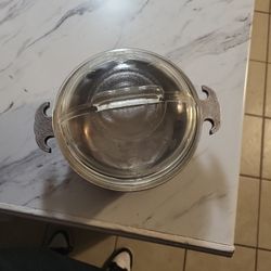 Guardian Service Collectible Cookware 6.25" Hammered Aluminum With Decorative Glass Top