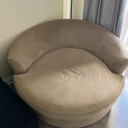 Round Couch Tan