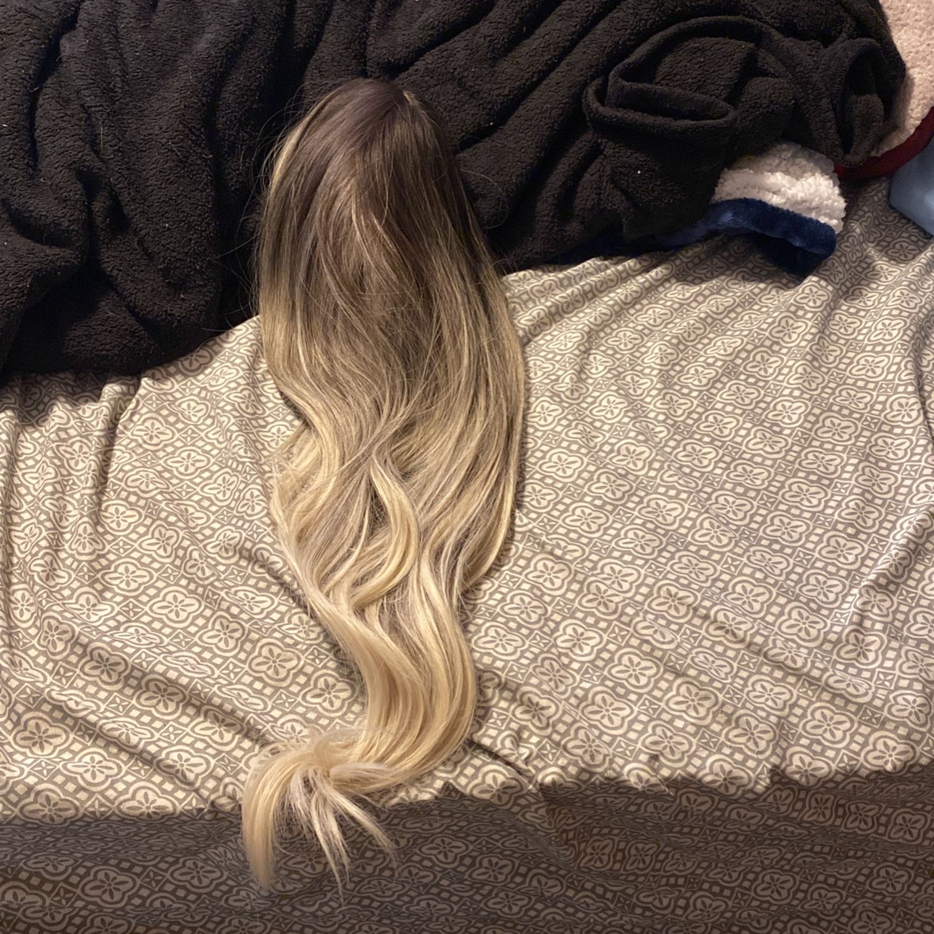 Brown With Blonde Wig