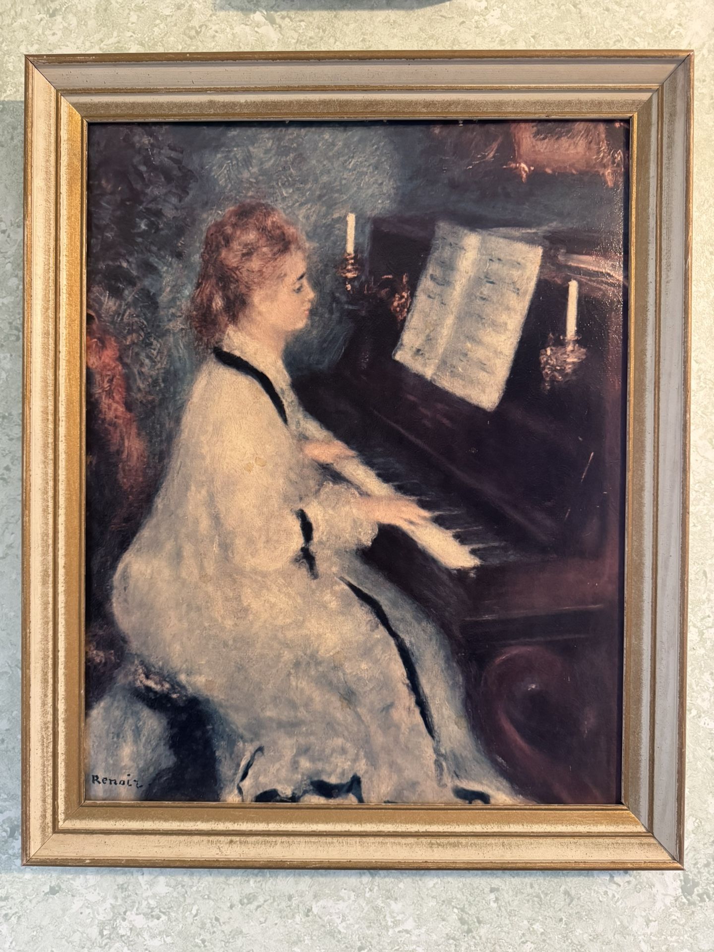 SOUTHPARK: ‘Lady At Piano’, Renoir 16x20, RARE
