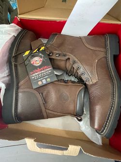 JUSTIN STEEL TOE WORK BOOTS new in box