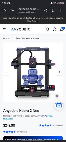 Anycubic kobra neo 2 3d printer
