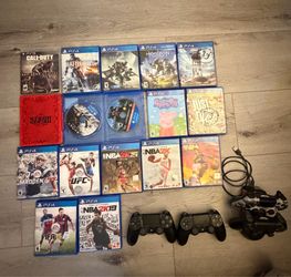 PS4 games , controllers and camera