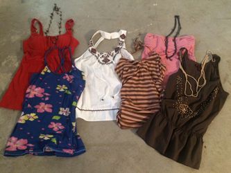 6 sleeveless/halter tops