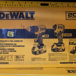DEWALT BRUSHLESS TOOL KIT DRILL SND IMPACT 