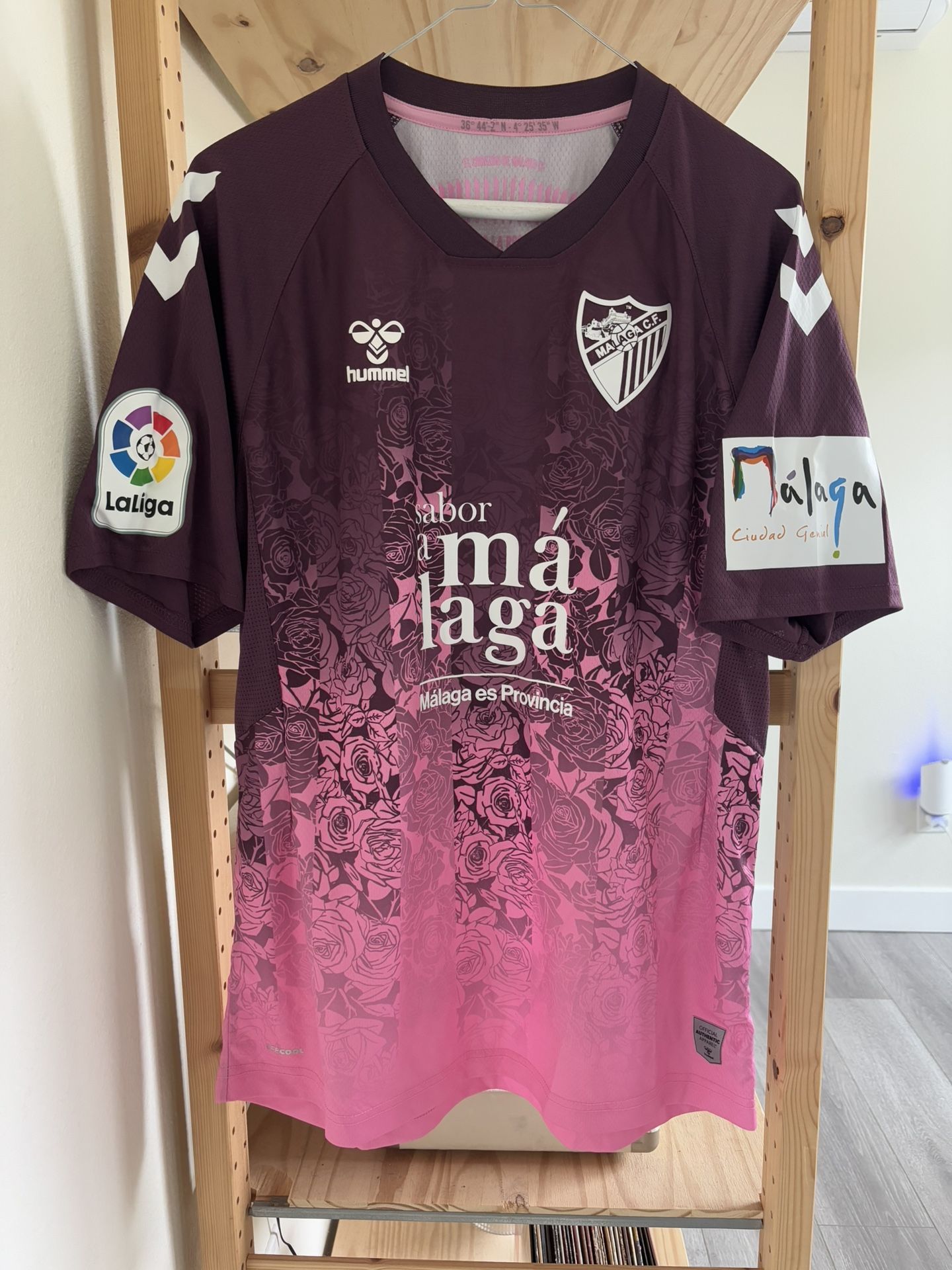 Rare Malaga Cf 2021/2022 second kit football jersey tshirt Men USA Medium Euro L