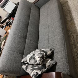 Large Futon Style Sofa And Bed With Storage