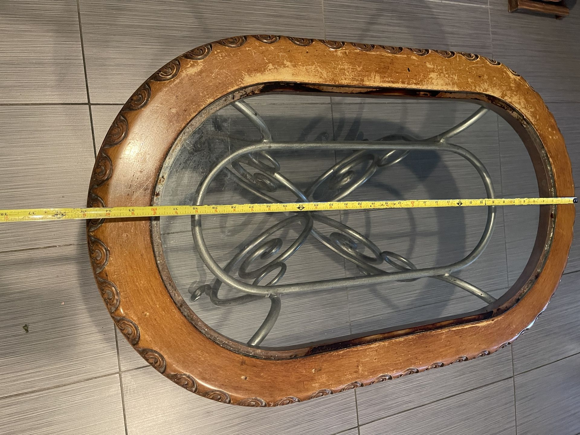 Wood/steel Center Table