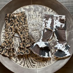 Cheetah Or Cow Print Bell Bottoms 