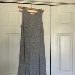 Philosophy Midi Black/Grey Sleeveless Tank Fit & Flare Minimalist Dress Size M