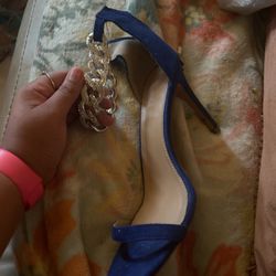Royal Blue High Heels 