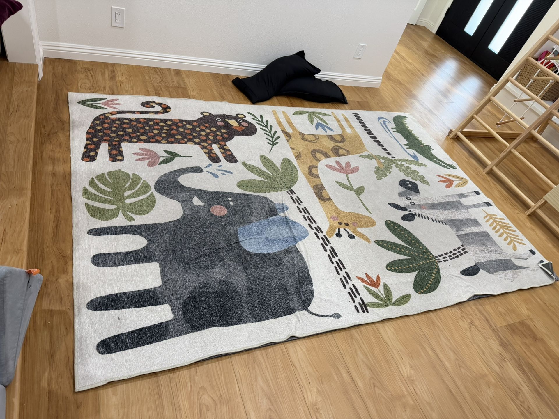 Ruggable Jungle Safari Multicolor Flatwoven Rug
