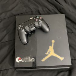 ps4 with controller and tv