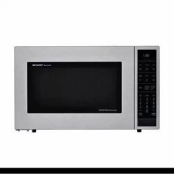 Sharp 24.6 in. 1.5 cu. ft. 900-Watt CountertopMicrowave in Stainless Steel with Convection