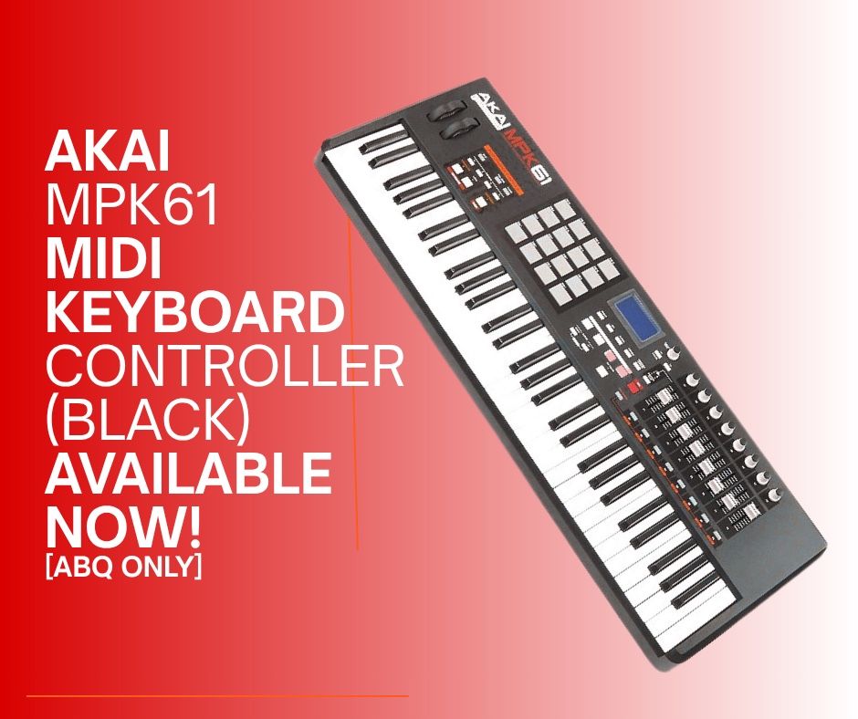 Price Drop Today Only! Akai MPK61 MIDI Keyboard Controller (Black)