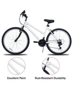 White Mountain Bike with Front Suspension