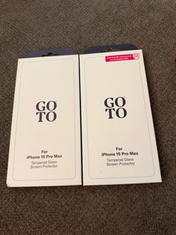 GoTo iPhone 15 Pro Max Tempered Screen Protector