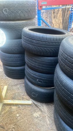 Tires set of four 245/35/20 40-70% tread