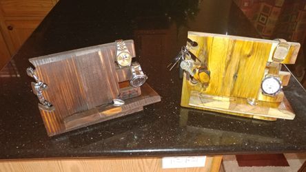 Handmade bedside valet