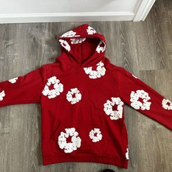 Denim Tears The Cotton Wreath Sweatshirt Color Red Size Large