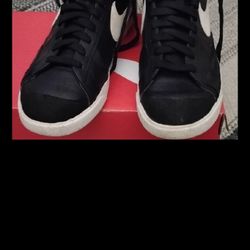 Nike Black and White High-Top Sneakers