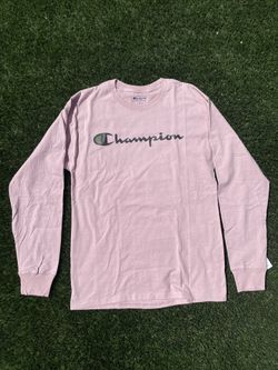 Men’s Champion Script Logo L/S Size Med