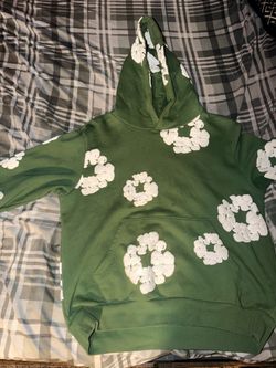 Denim Tears hoodie Green & White Size Small