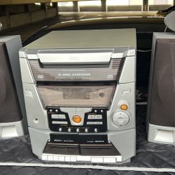 RCA RS2600 5 Disc Changer Stereo System 