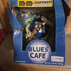 M&M's Dispenser Collector Series Blues Cafe collectible. 