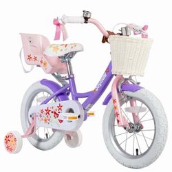 JOYSTAR Unicorn 14inch Girls' Bike, PurPle