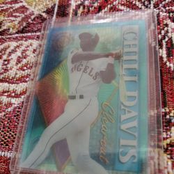 Los Angeles Angels Chili Davis 1995 Topps Stadium Club Members Only Clearcut Insert Baseball Card 