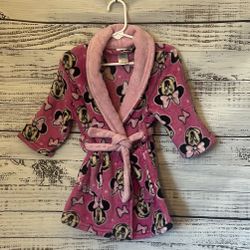 Pink Minnie Mouse robe size 2t