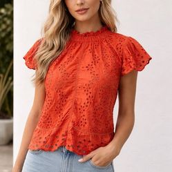 Women's Jennifer & Grace Eyelet Lace Top/Blouse
