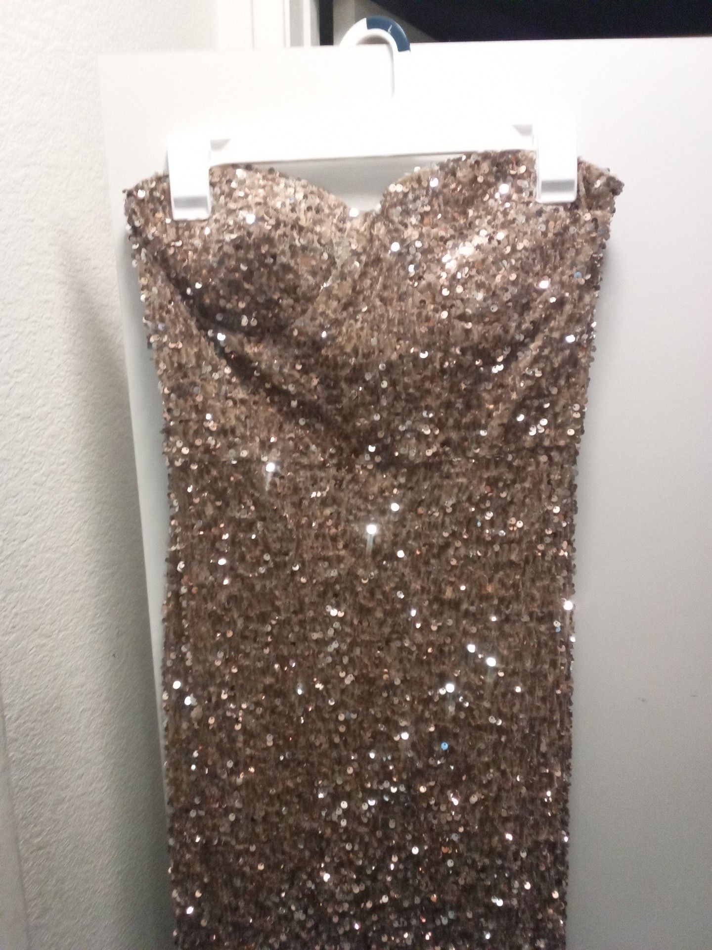 Gold Fashion Nova Sequin Dress