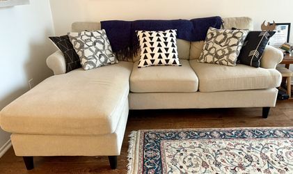 couch - Fabric Sofa with Reversible Chaise