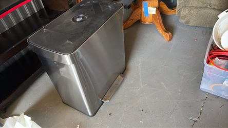 double Stainless Steel Trashcan