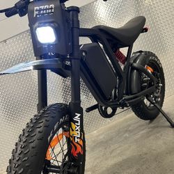 60V/1500/2000W Electric E-Bike Dirt Bike 5’2-6’0 Rider, 30ah Battery