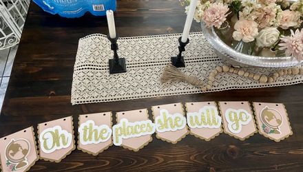 Oh The Places She Will Go Custom Banner