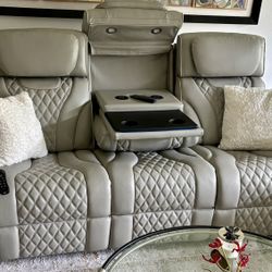 Dual Power Reclining Sofas Set