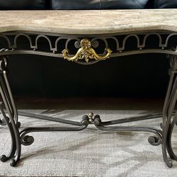 Vintage Marble Console Sofa Table