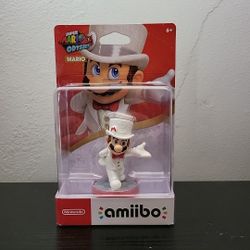 Nintendo Super Groom Mario Odyssey Amiibo Figure - White NIP